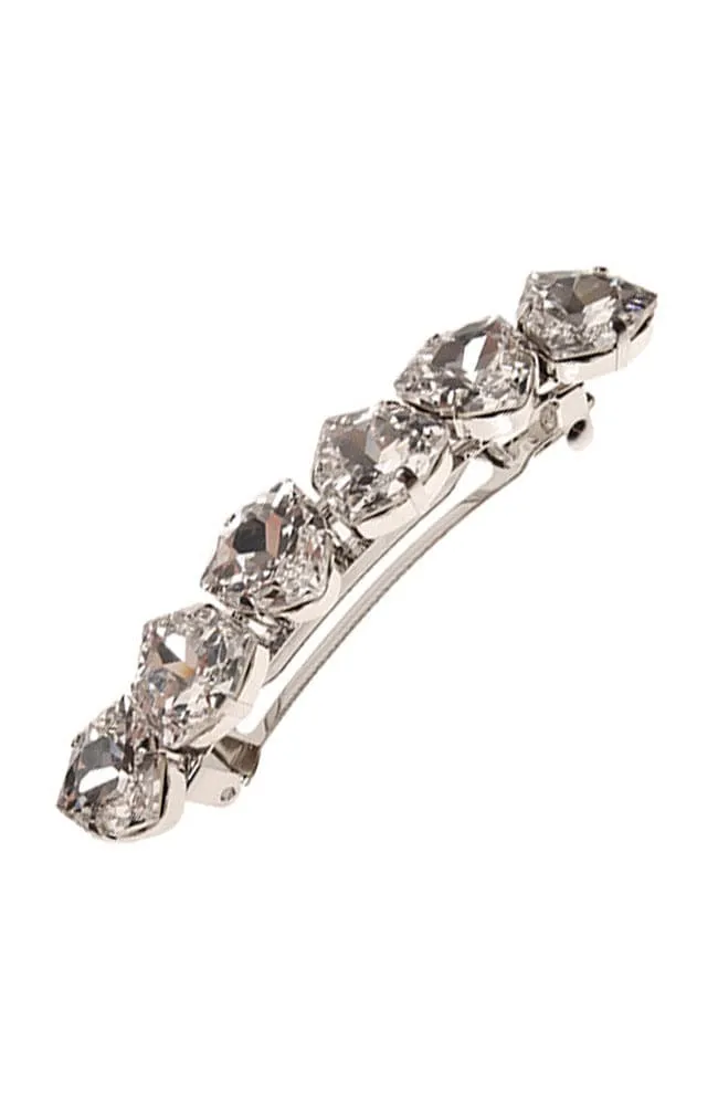 Crystal Teardrop Barrette