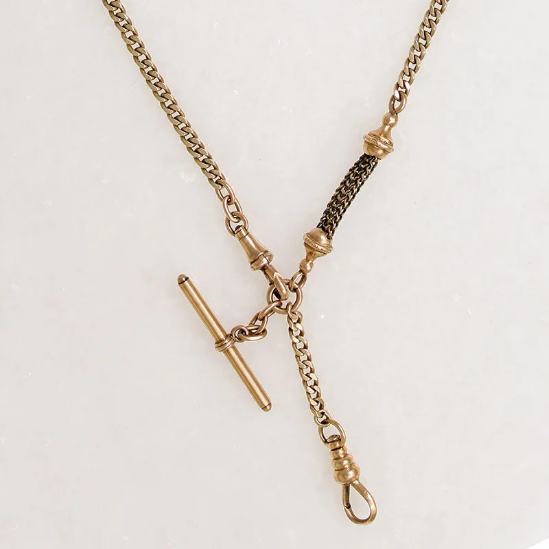 Curb & Foxtail 14k Gold Married Chain by Ancient Influences