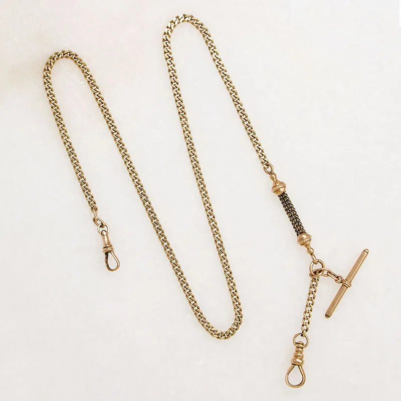 Curb & Foxtail 14k Gold Married Chain by Ancient Influences