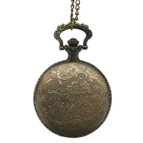 DEFFRUN Vintage Eiffel Tower Pattern PARIS Chain Retro Pocket Watch