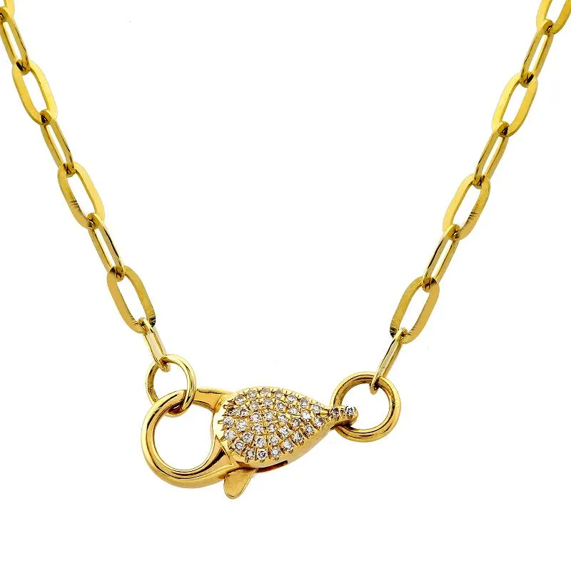 Diamond Clasp Pendant Necklace