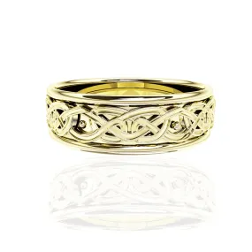 EDINBURGH FOREVER CELTIC KNOT WORK WEDDING RING