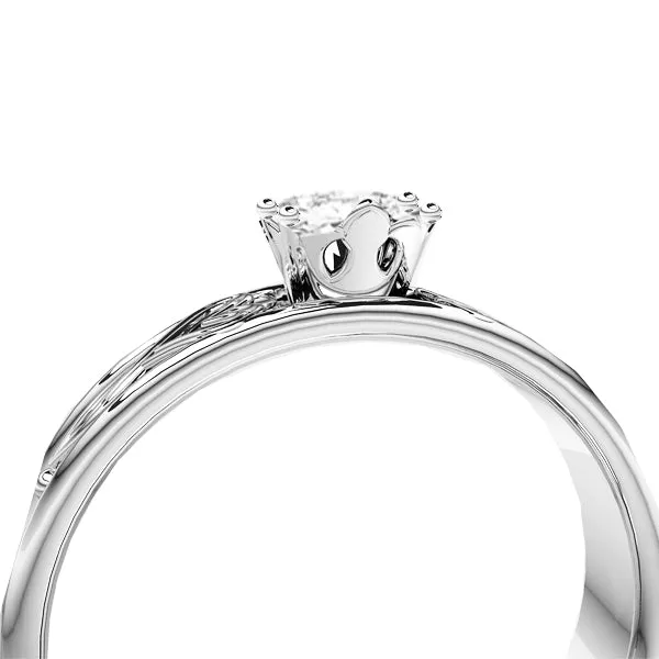 Edinburgh Luckenbooth Infinity Heart Diamond Engagement Ring