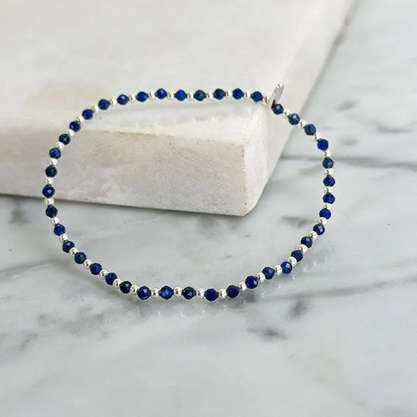 Elastic Lapis Bracelet