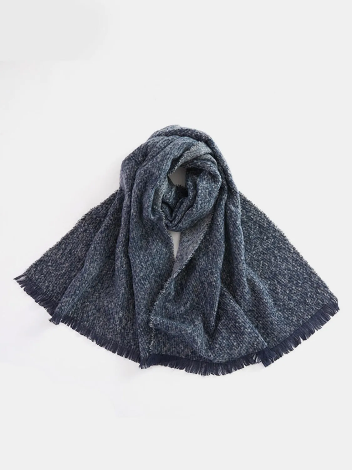 Elevate Your Style with Our Raw Hem Heathered Scarf