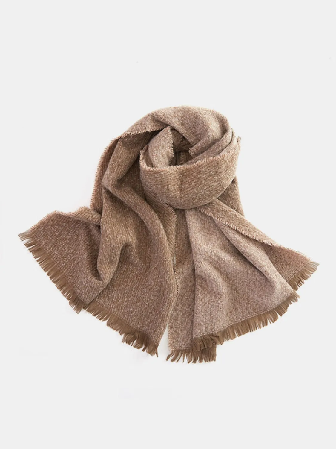 Elevate Your Style with Our Raw Hem Heathered Scarf