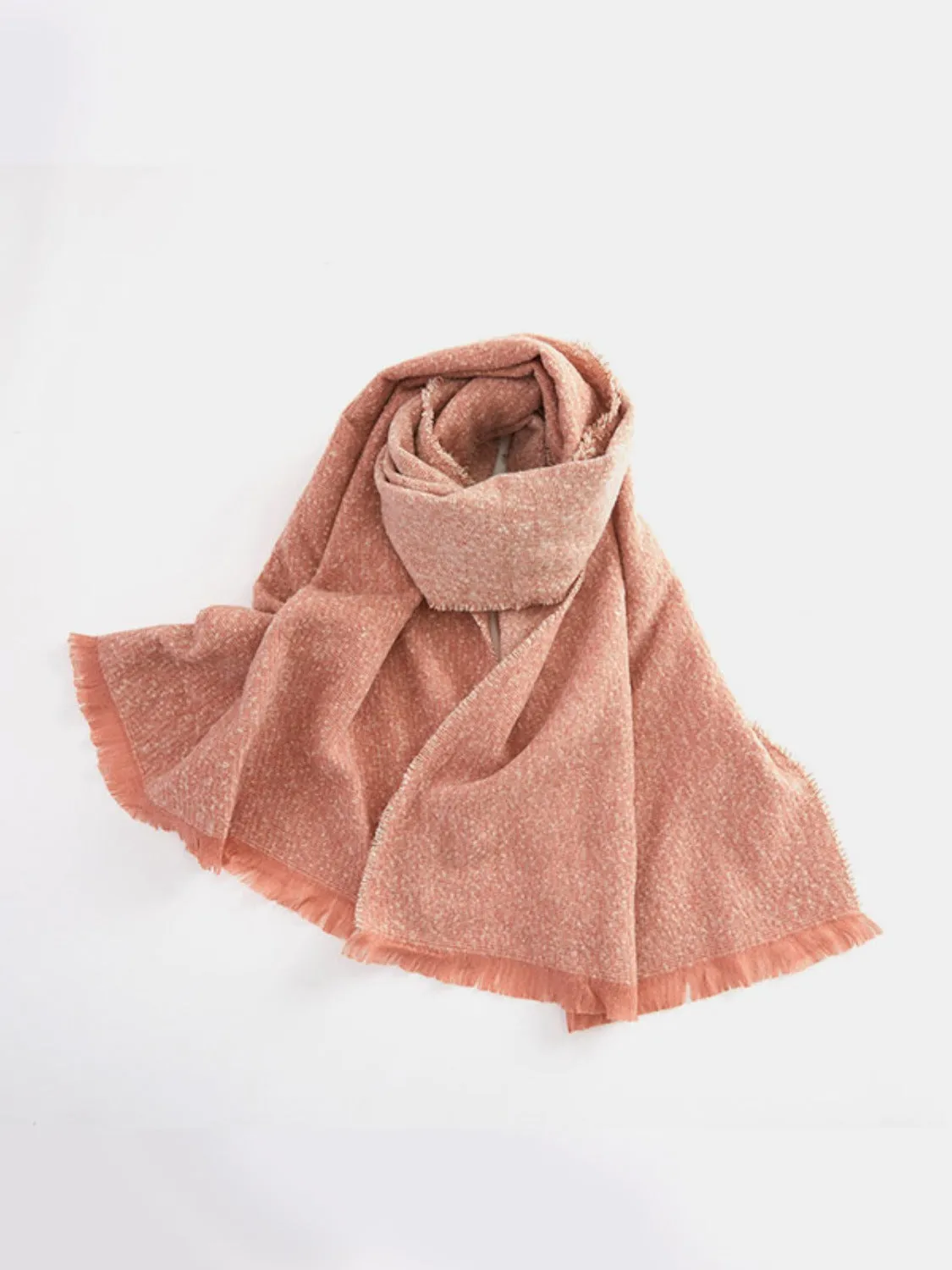 Elevate Your Style with Our Raw Hem Heathered Scarf