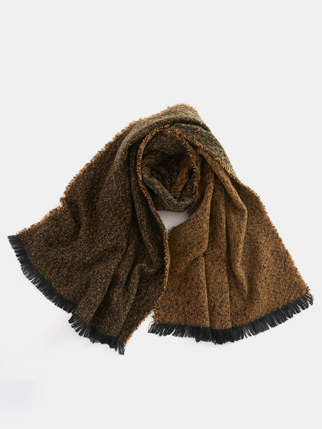 Elevate Your Style with Our Raw Hem Heathered Scarf