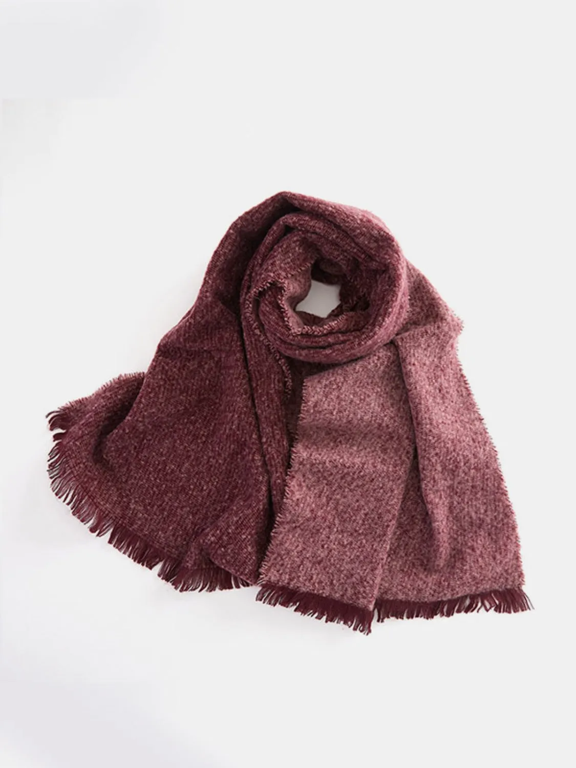 Elevate Your Style with Our Raw Hem Heathered Scarf