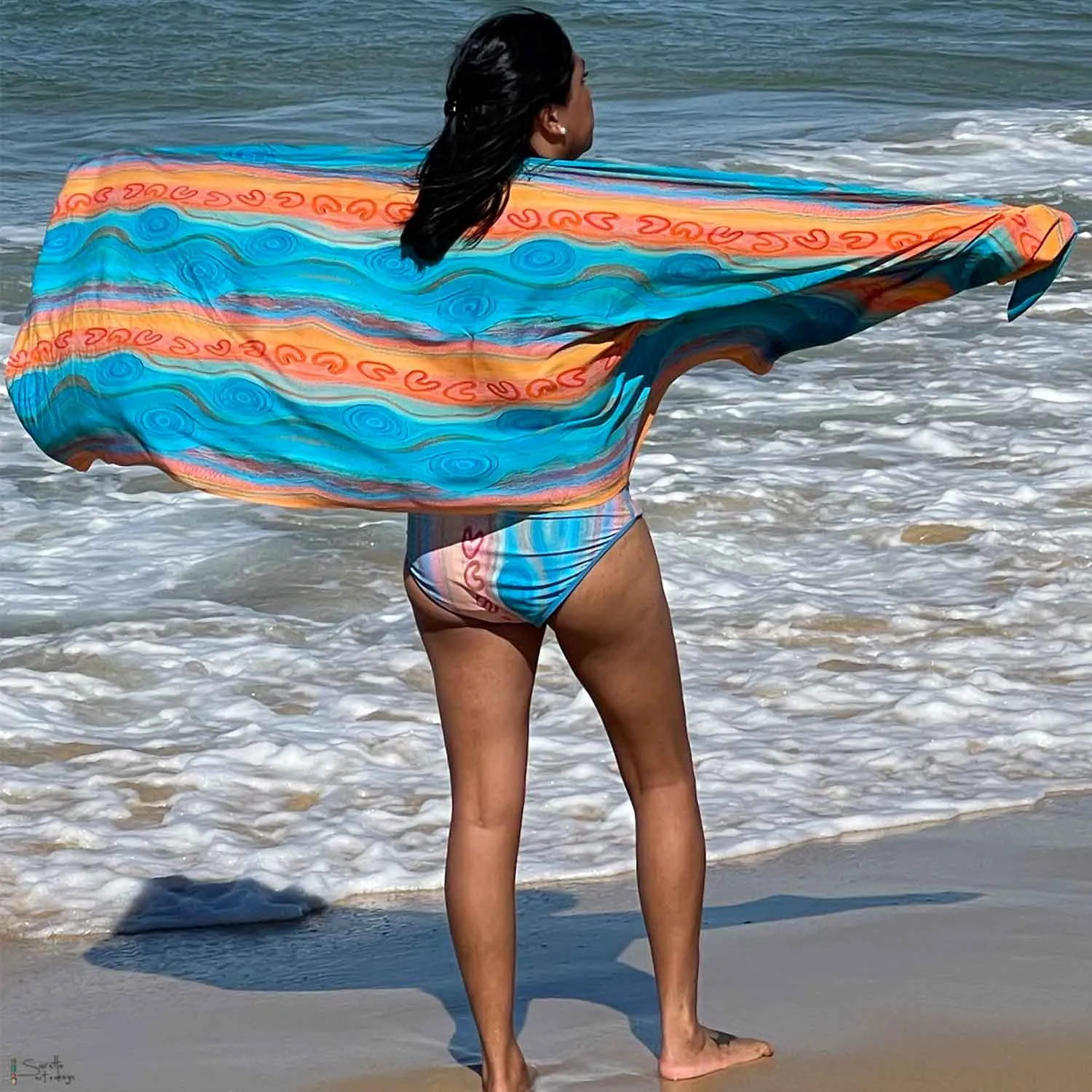 Elle Short Sarong - Full Bums x Saretta Art