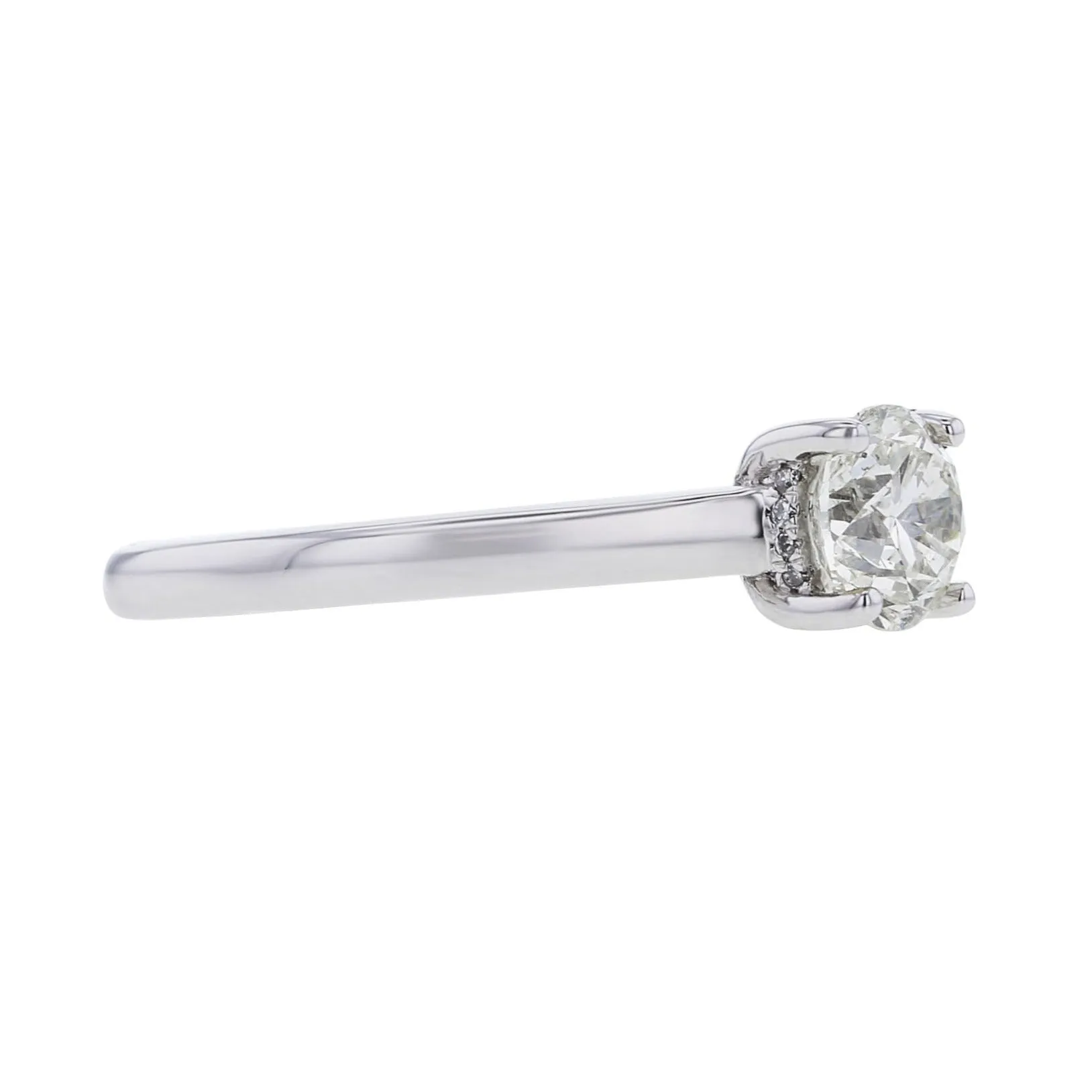 Esme Round Hidden Halo Ready for Love Diamond Engagement Ring 1ct