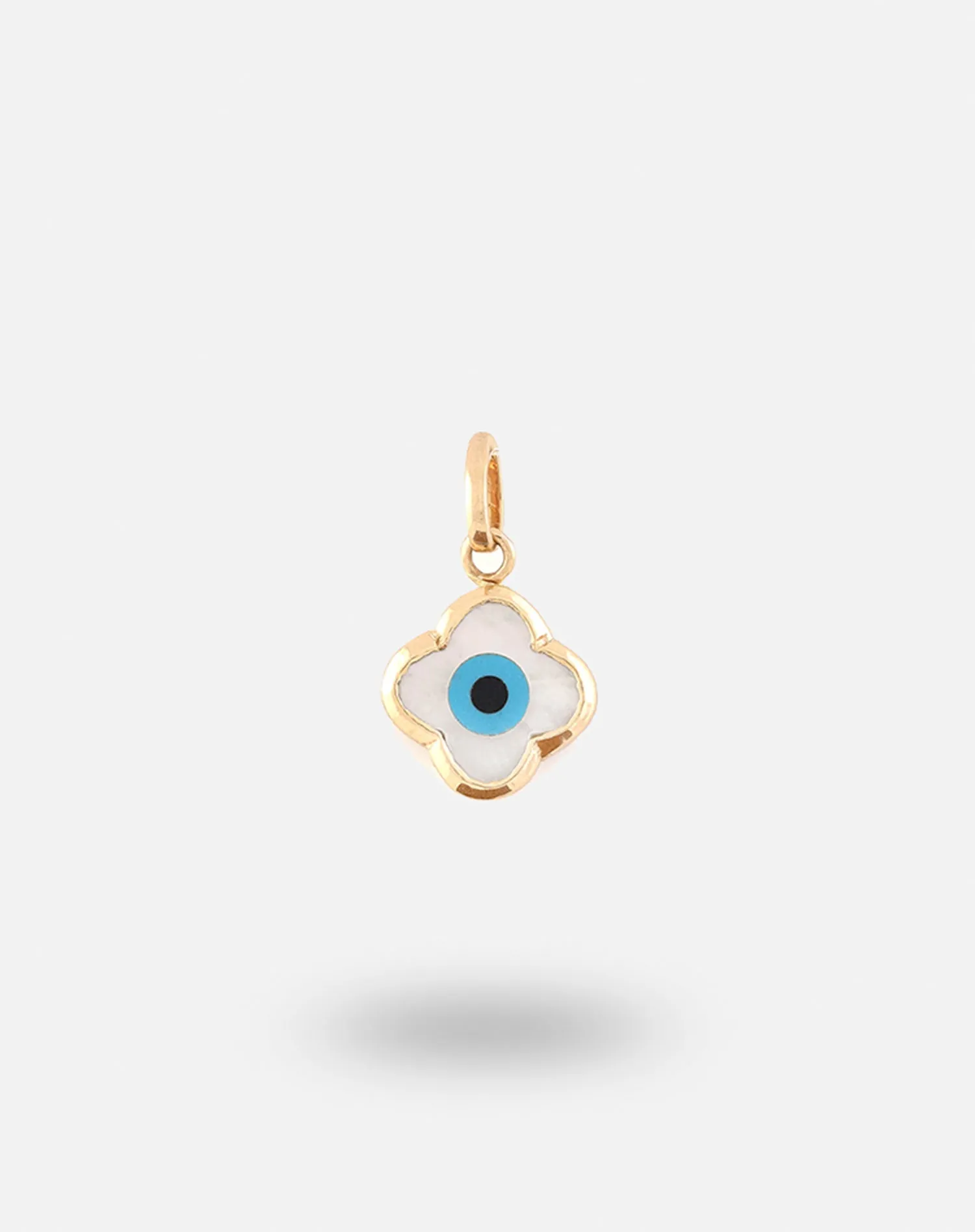 Evil Eye Charm Pendant - Clover