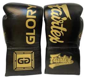 Fairtex Boxing Gloves BGLG1 GLORY Lace Up Black