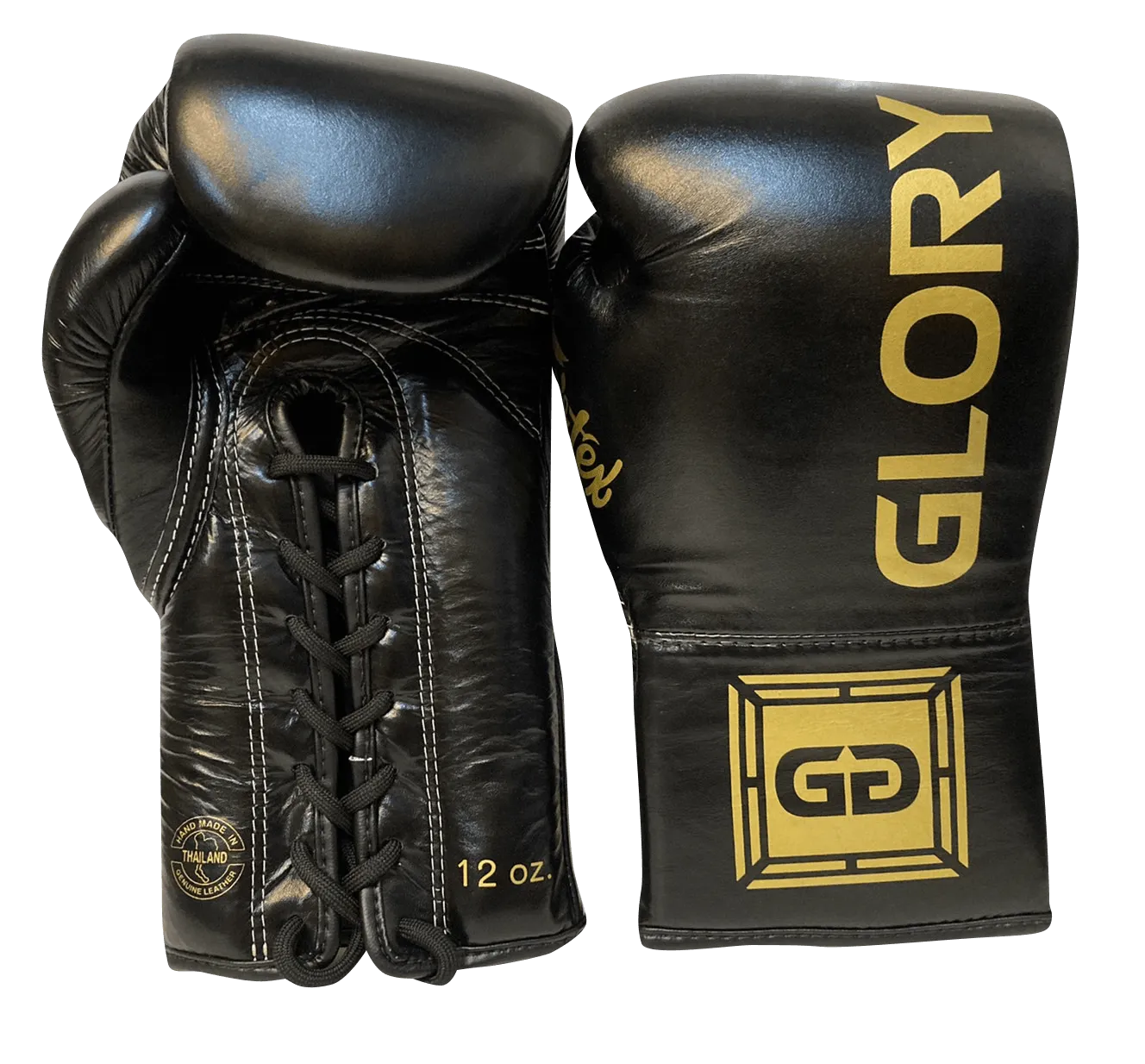 Fairtex Boxing Gloves BGLG1 GLORY Lace Up Black