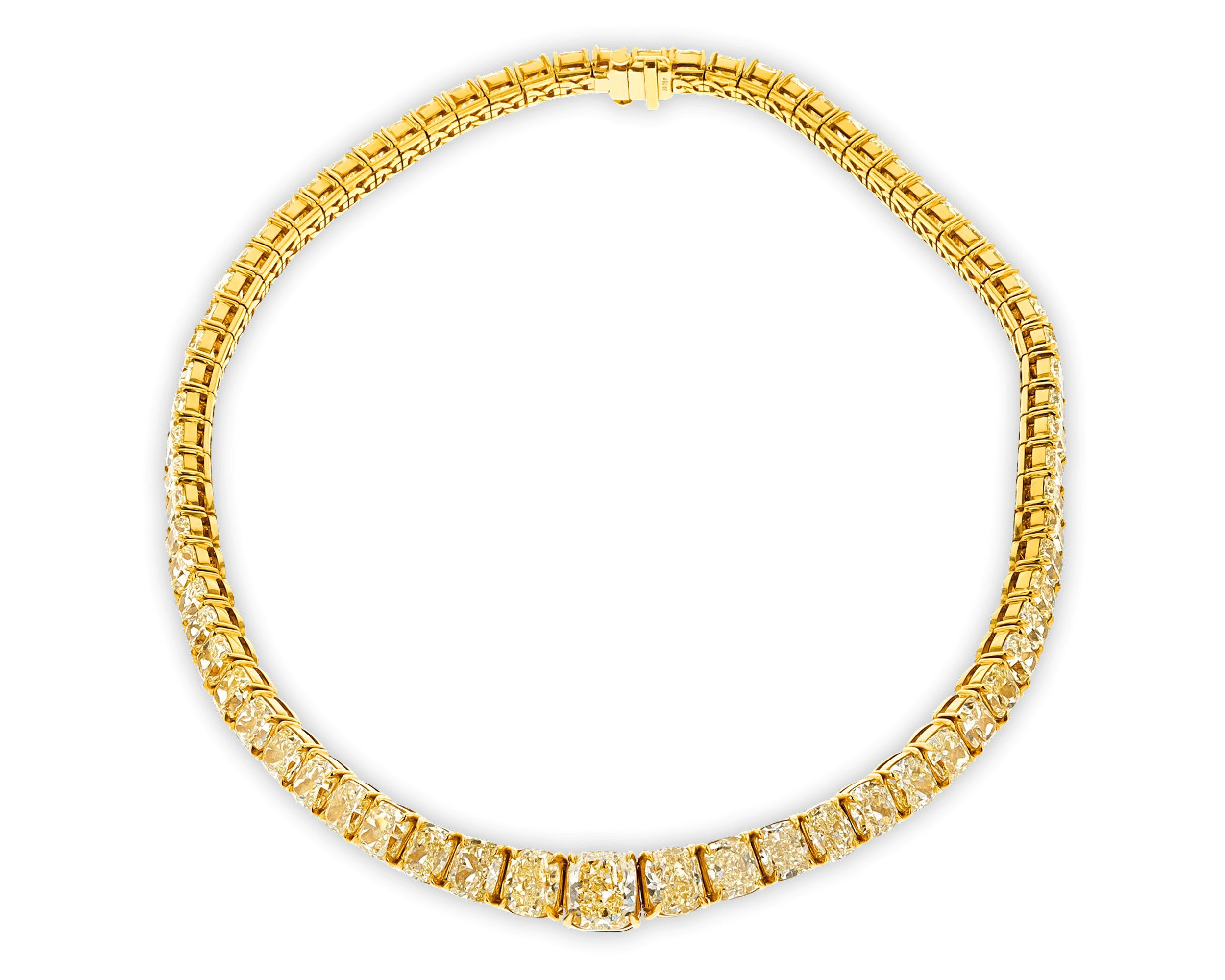 Fancy Yellow Diamond Necklace, 111.02 Carats