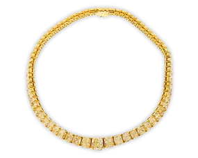 Fancy Yellow Diamond Necklace, 111.02 Carats