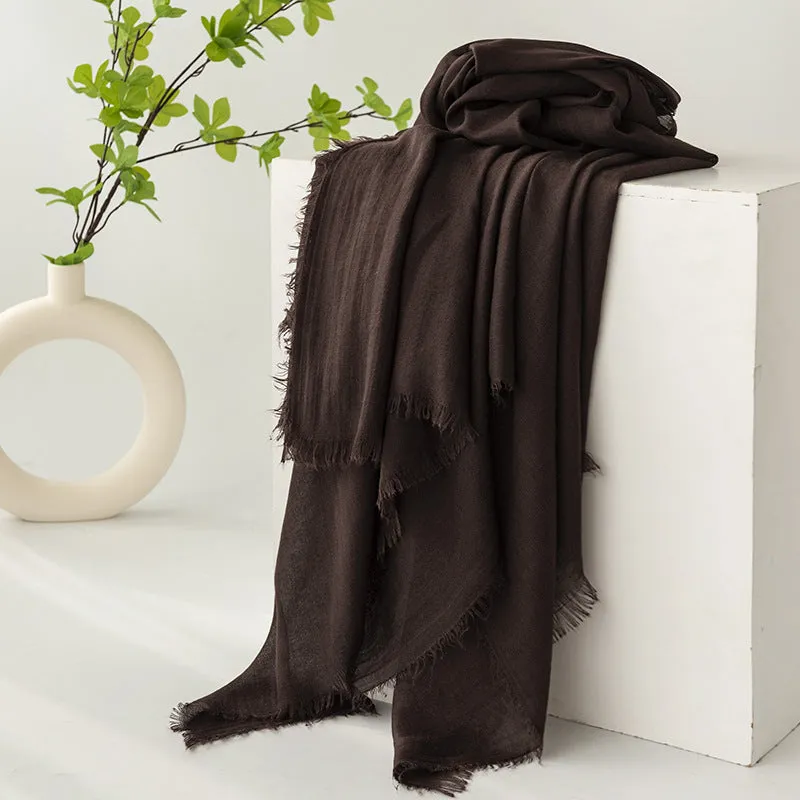 FH24-5559（2） Cotton and linen scarf scarf  winter scarf