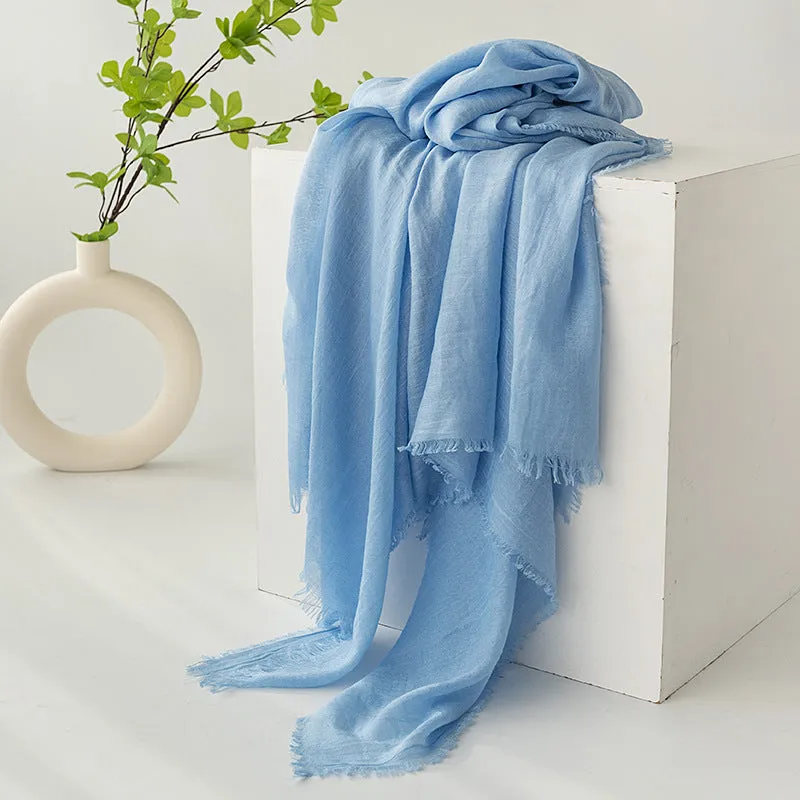 FH24-5559（2） Cotton and linen scarf scarf  winter scarf