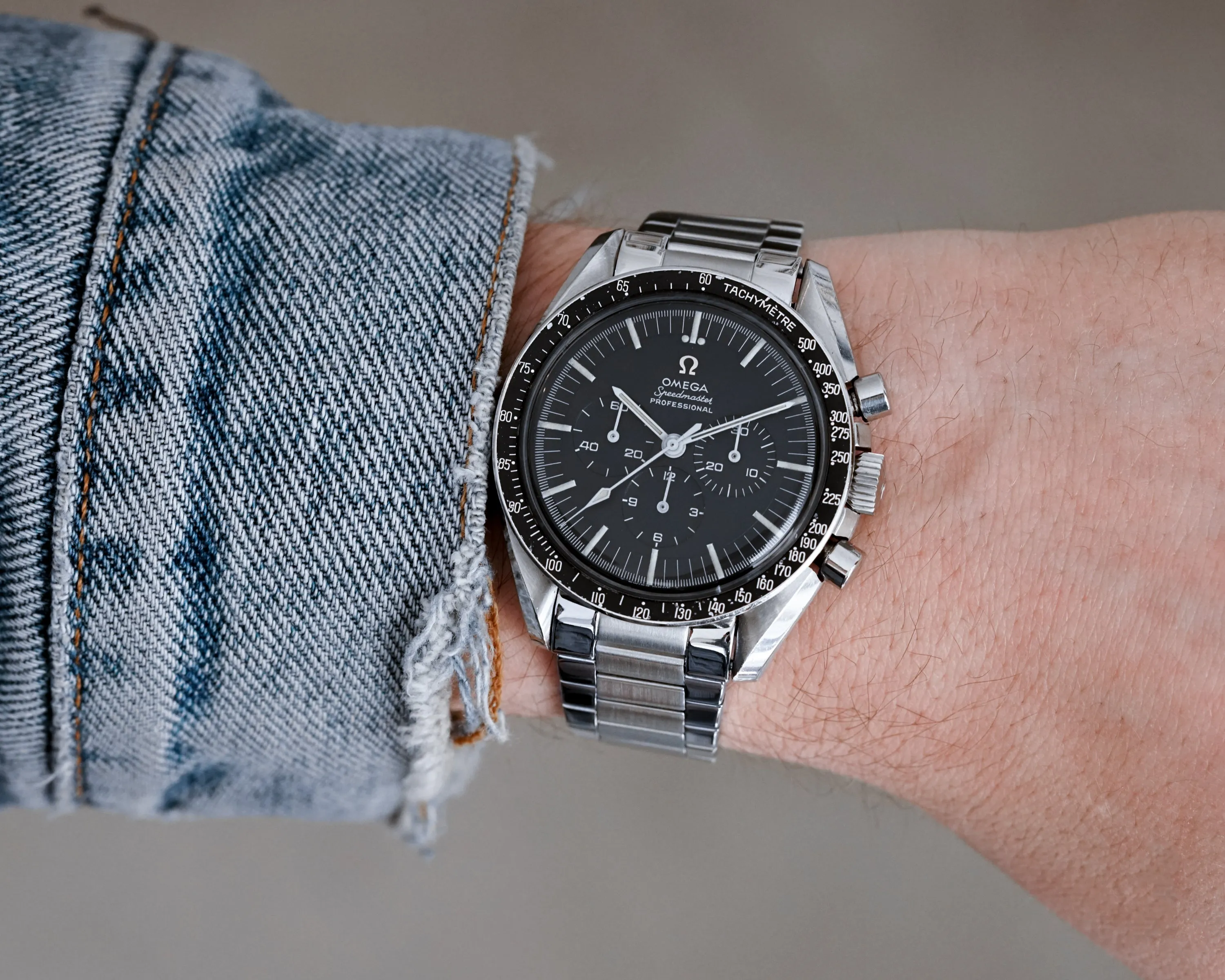 Flat Link Bracelet for Omega Speedmaster - Polished/Brushed