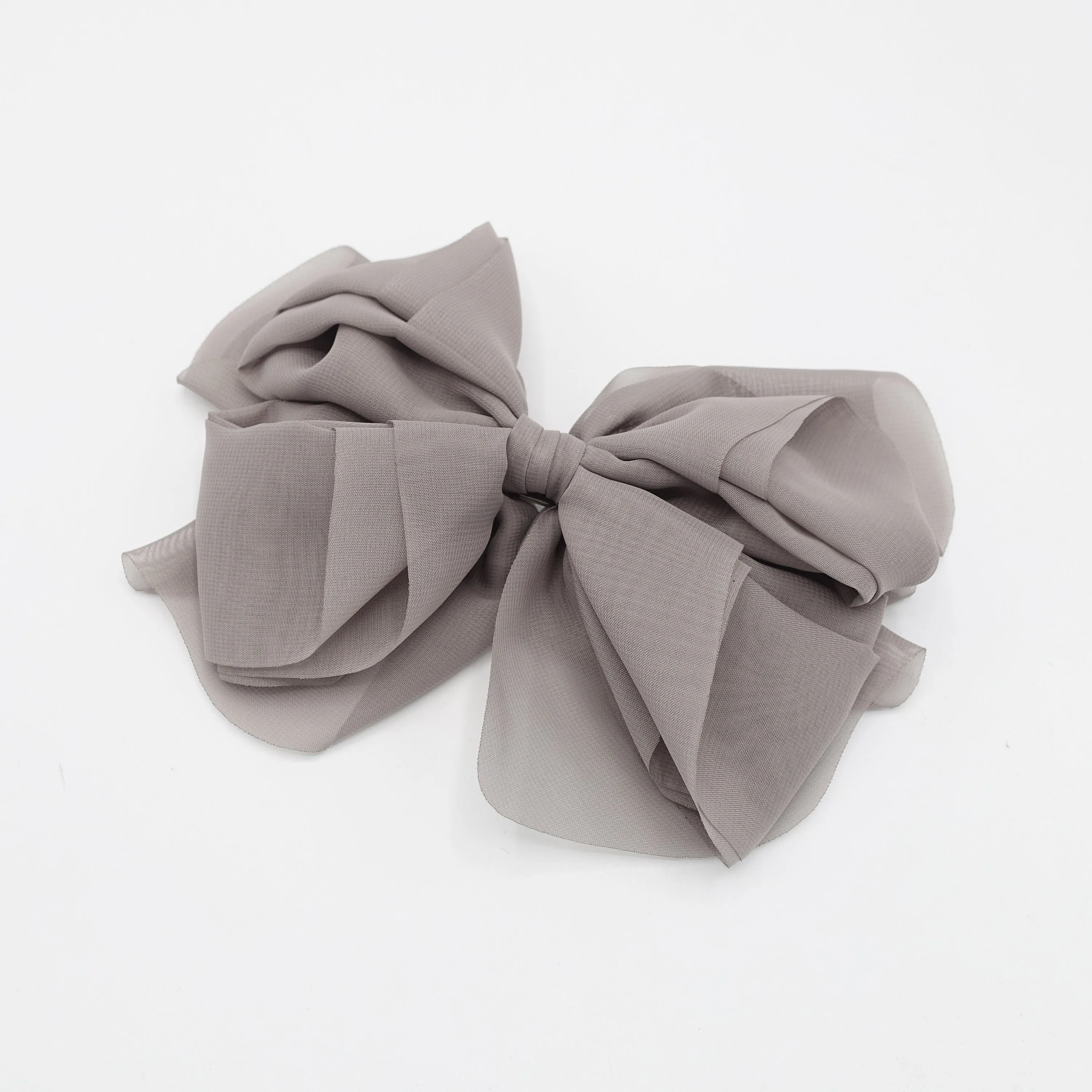 floppy hair bow chiffon multi layered bow women hair accessory