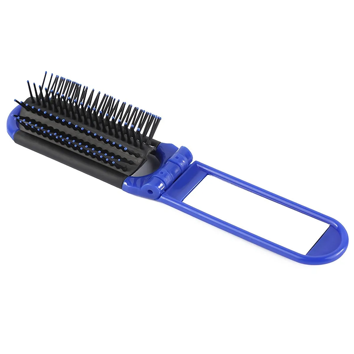 Foldable Travel Hair Comb with Mirror for Portable Styling