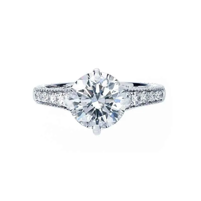 Forevermark Vintage Compass Setting Engagement Ring