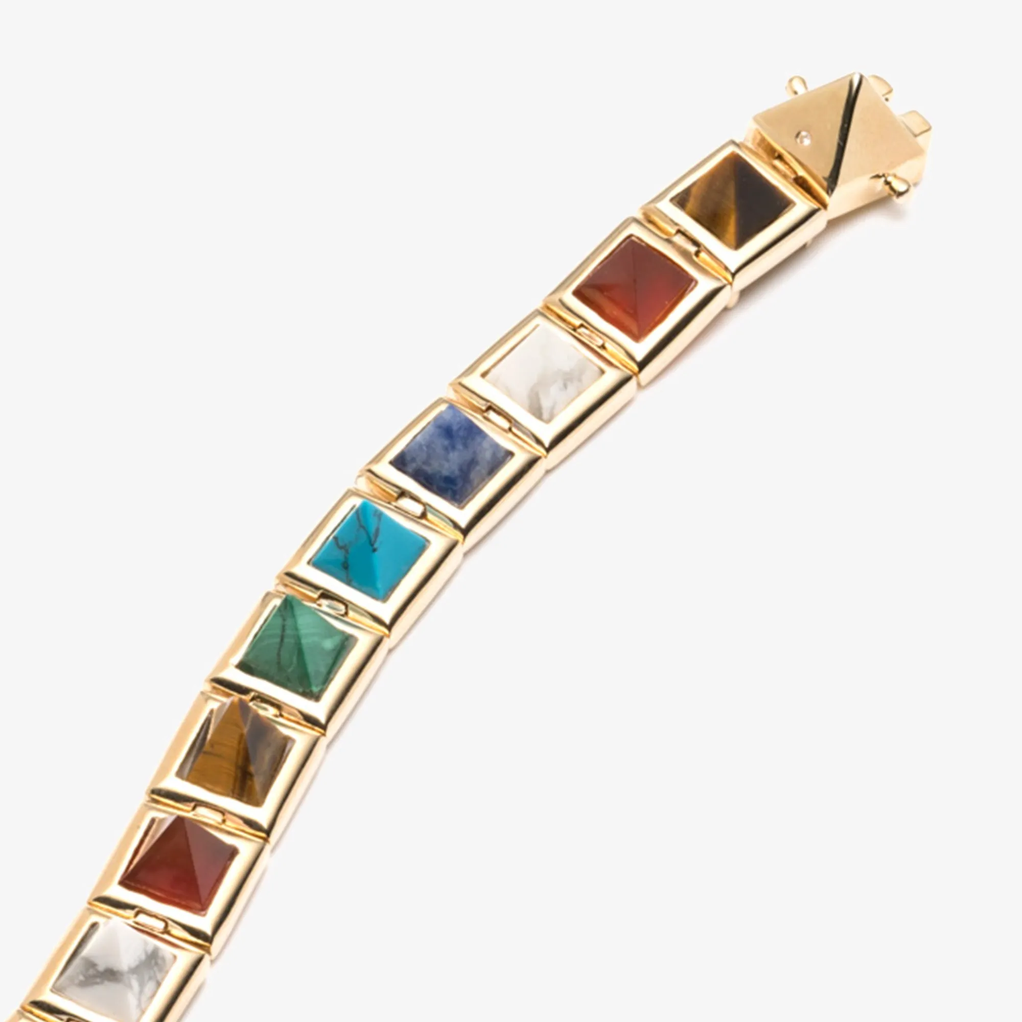 GEMSTONE PYRAMID BRACELET - PRISM