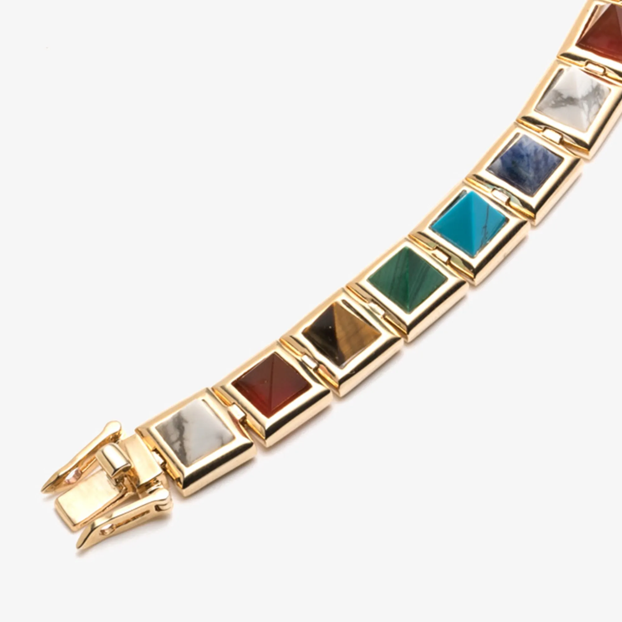 GEMSTONE PYRAMID BRACELET - PRISM