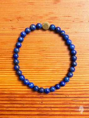 Gemstone Stretch Bracelet in Lapis Lazuli