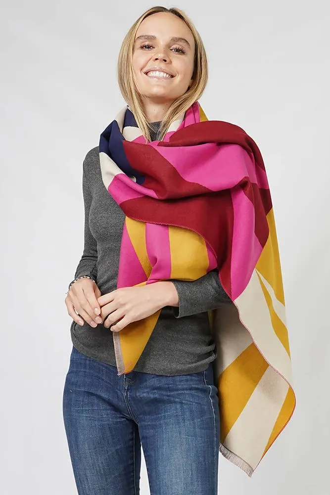 Geometric Pattern Pashmina Winter Scarf