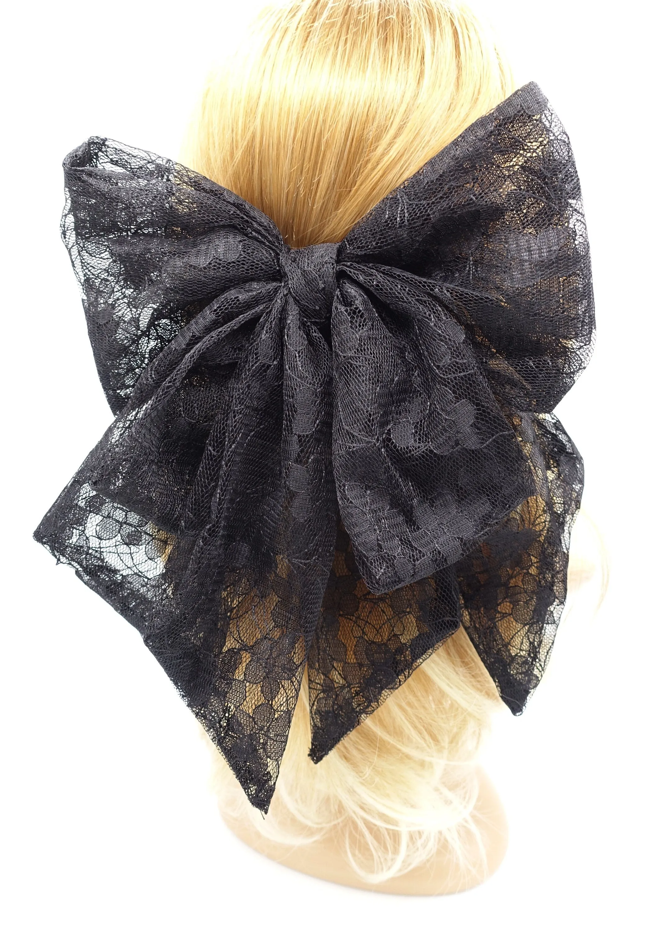 giant lace hair bow, bridal hair bow, VeryShine hair bow for women