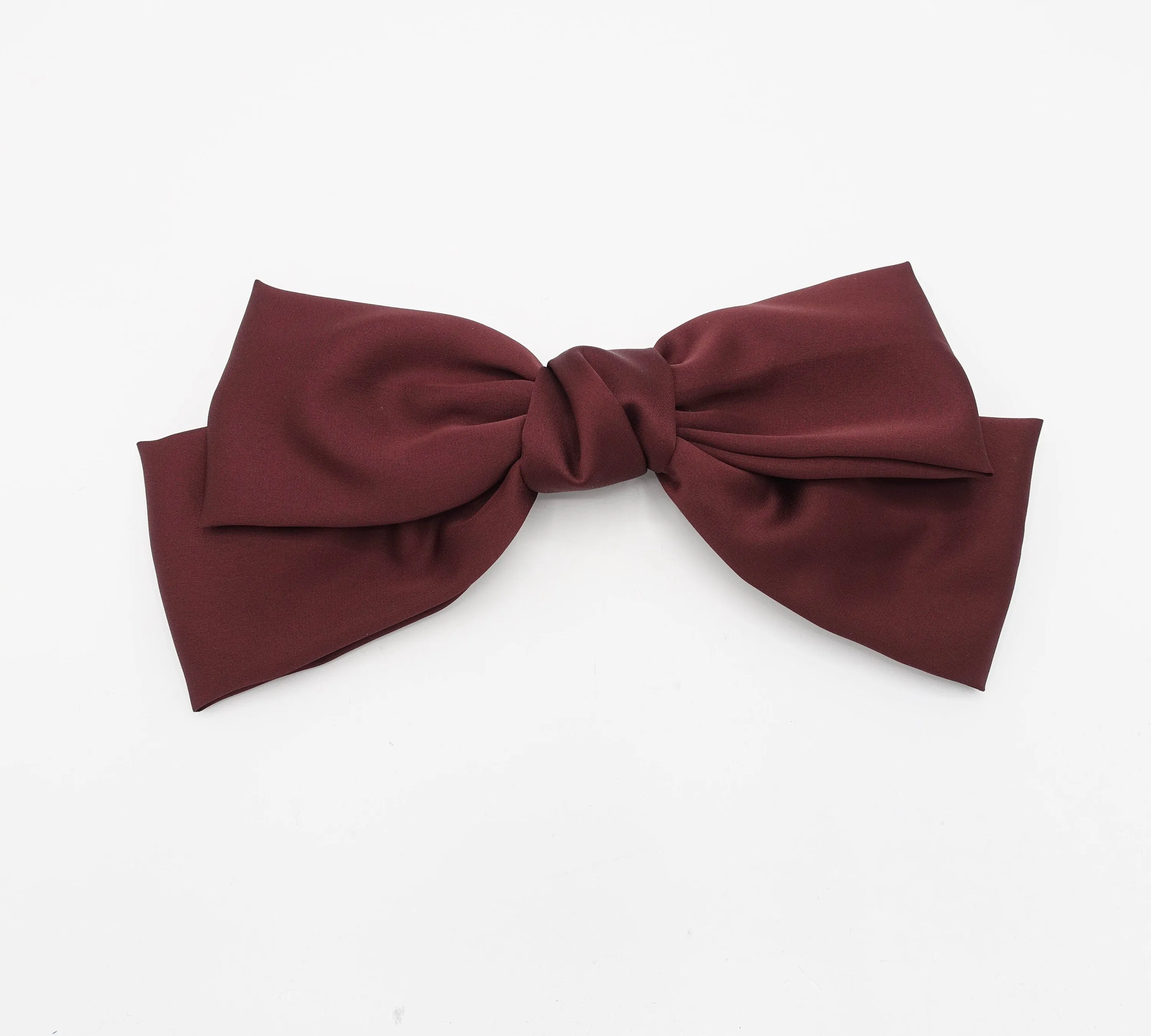 giant satin hair bow droopy stylish women hair accessory