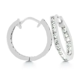 Glynis Inside Out Huggie Earrings | 0.75ct