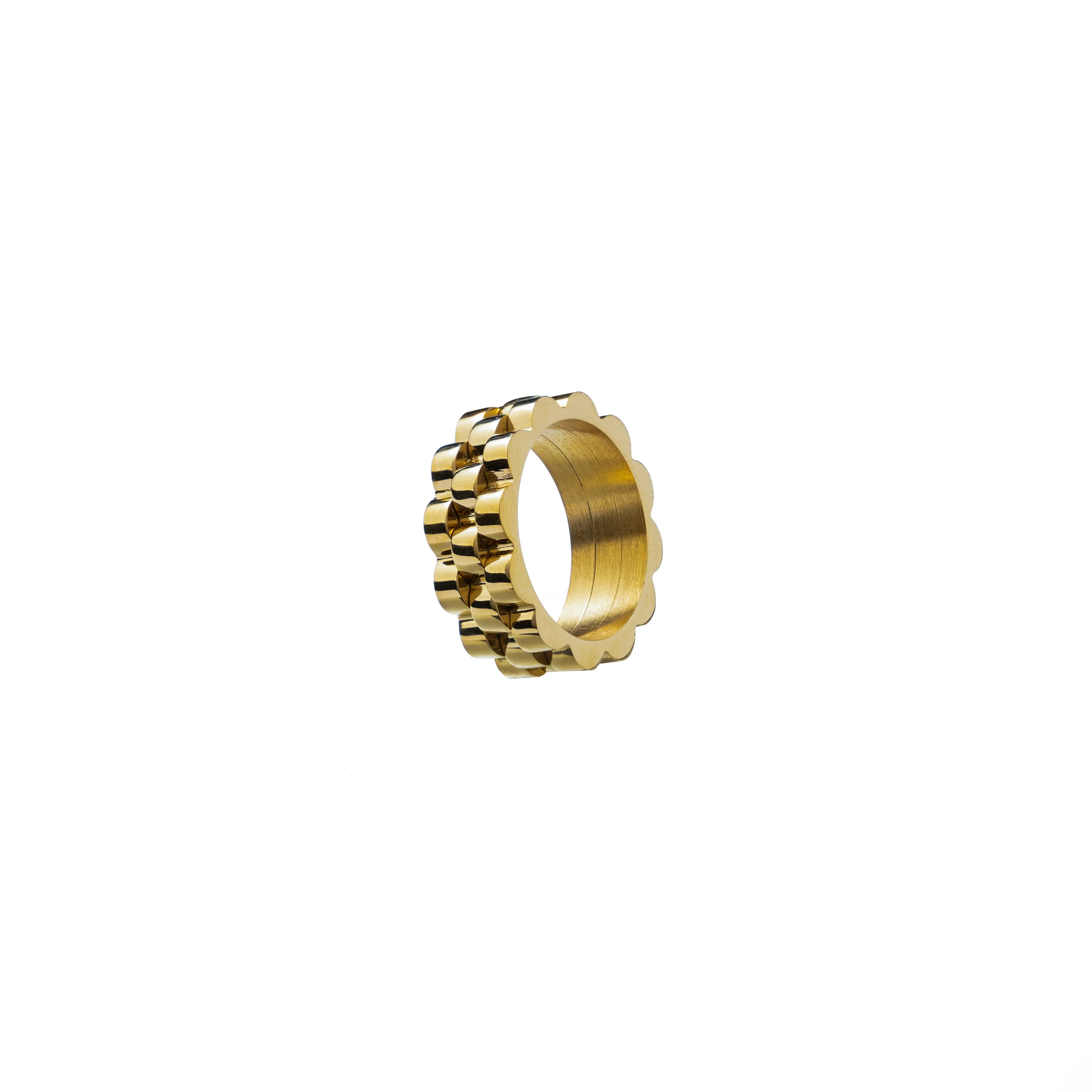 Gold Watch Band Ring