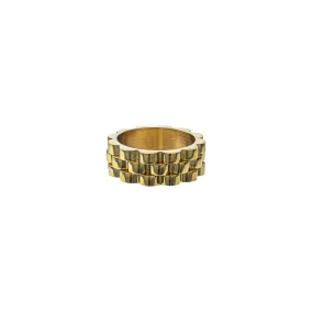 Gold Watch Band Ring