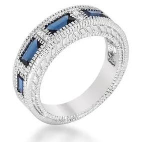 Halle Sapphire Radiant Bezel Band Ring | 3ct