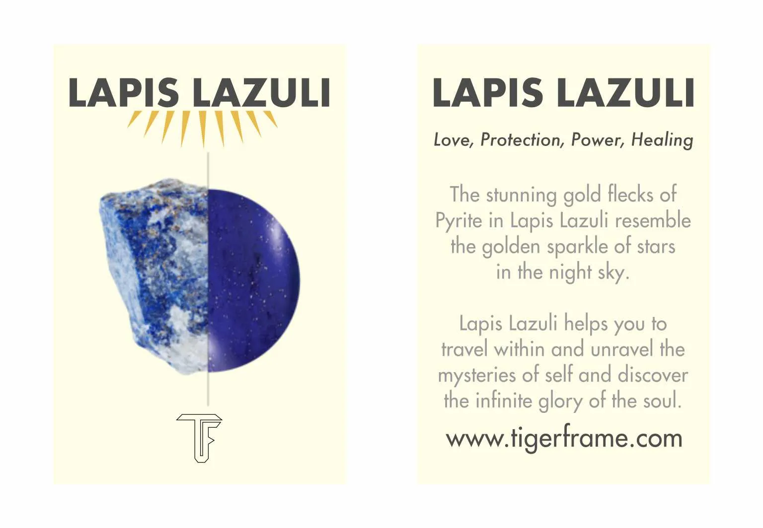 HEXI LOCKET - LAPIS LAZULI - GOLD