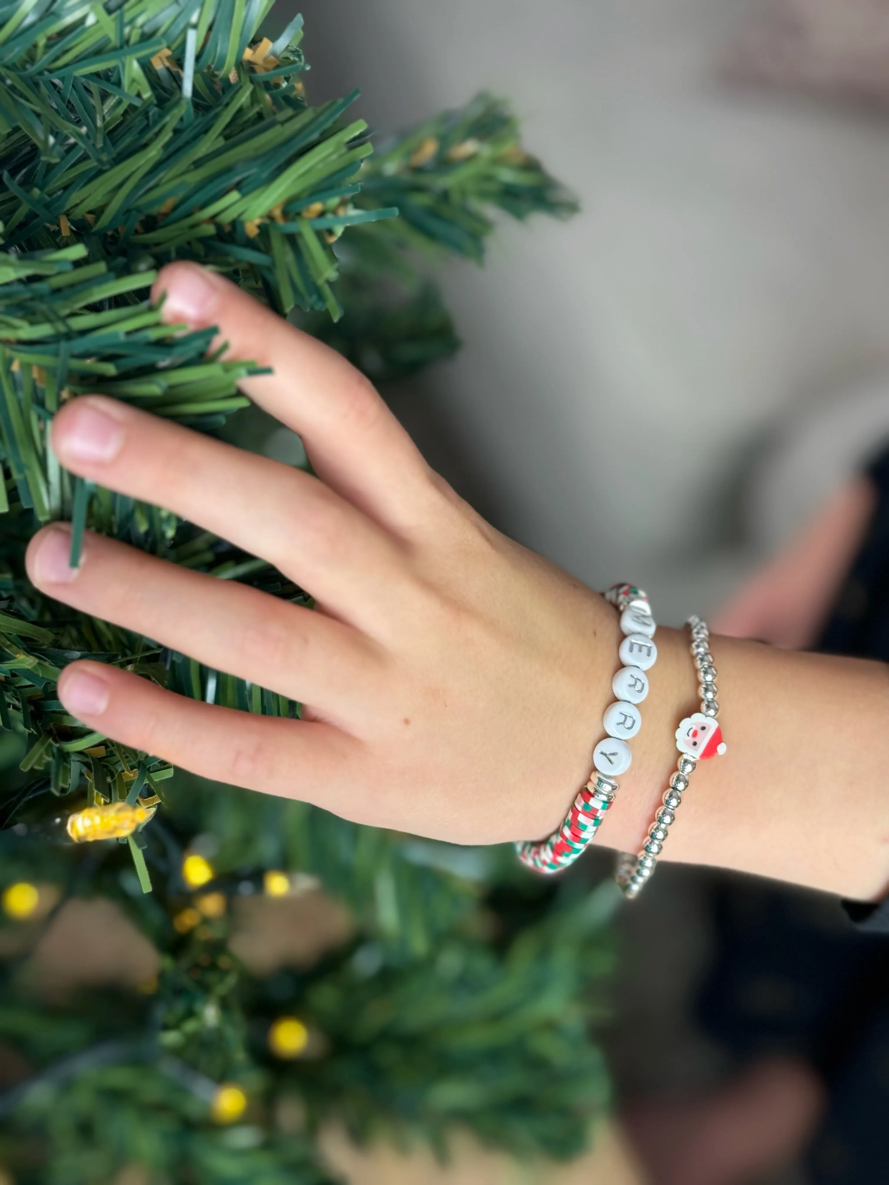 Holiday Name/Word Bracelet {MADE TO ORDER}