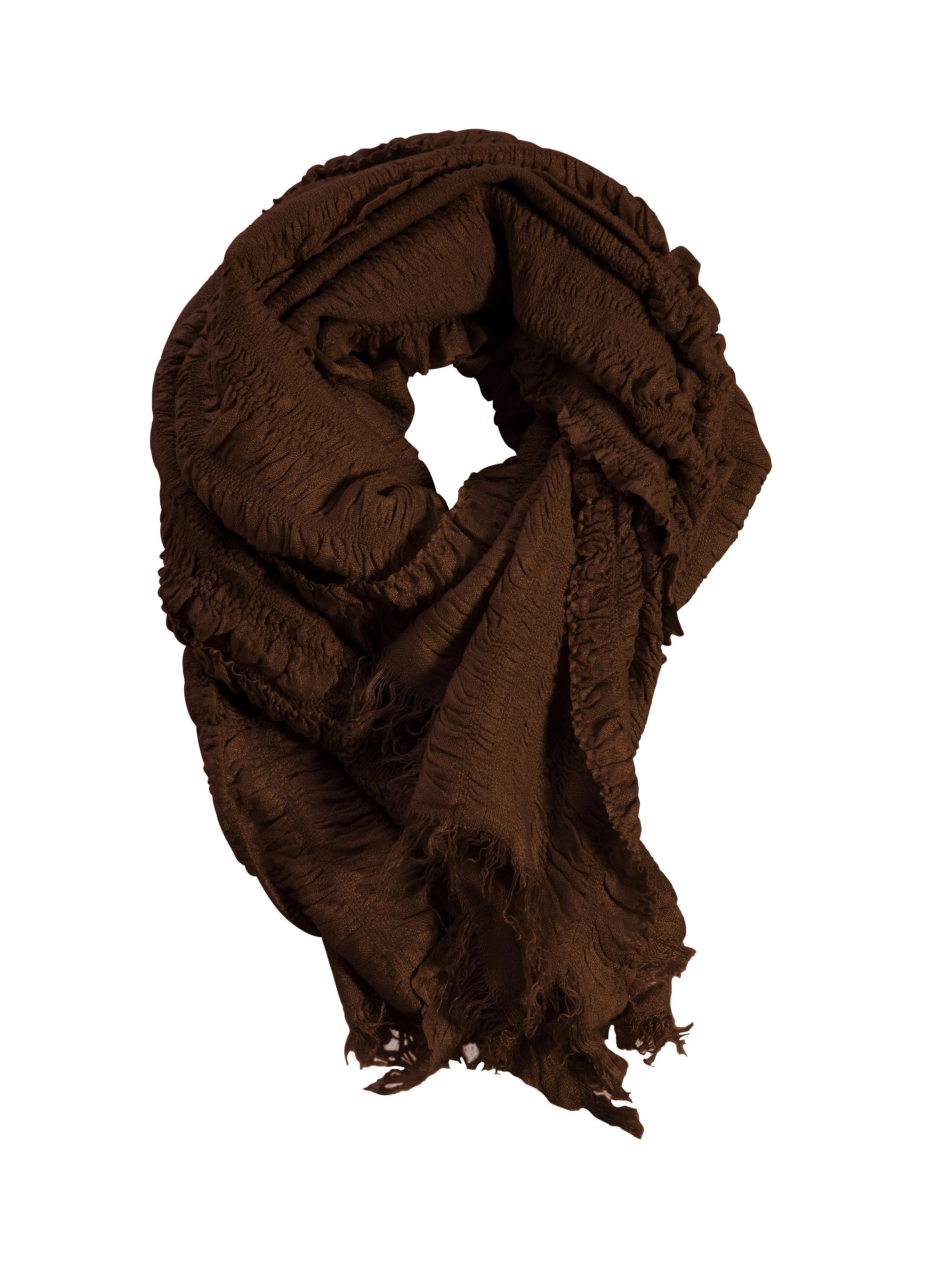 HOPE Large multi scarf - Dark Brown