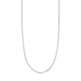 JOANNA flat snake chain necklace silver-plated