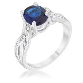 Justine 2ct Sapphire Oval Engagement Ring | 2.5ct