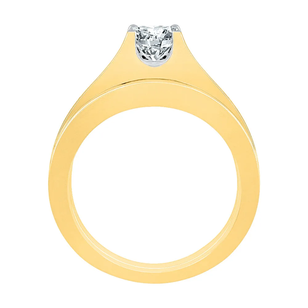 KATARINA 1 cttw Channel Set Lab Grown Diamond Bridal Ring in 14K Gold