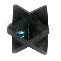 Labradorite Stone Merkabah Star 8 Point 60 to 70 mm Size Reiki Healing