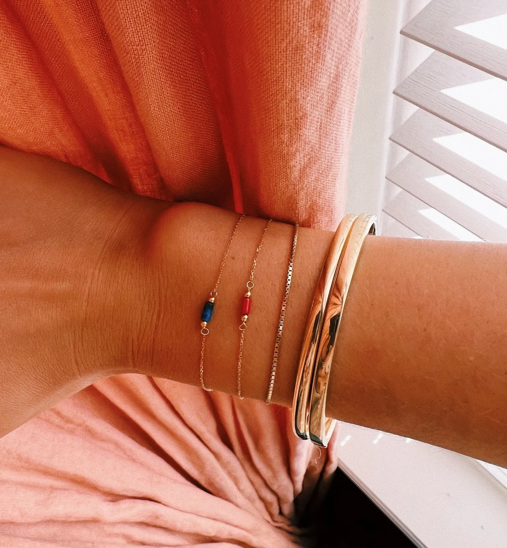 Lapis Bracelet 14K