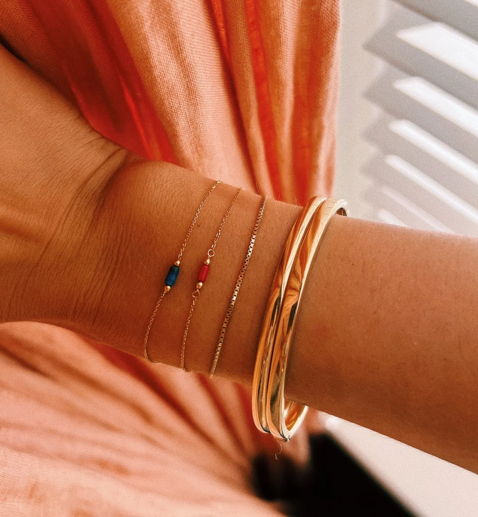 Lapis Bracelet 14K