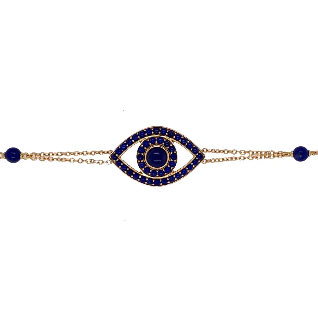 Lapis Evil Eye Bracelet