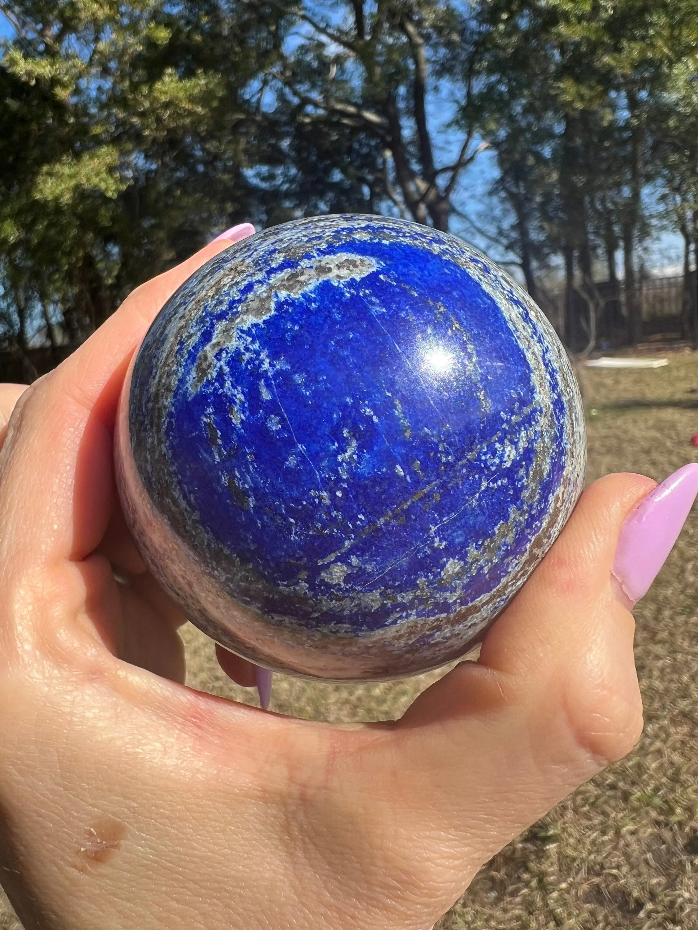 Lapis lazuli 69mm sphere