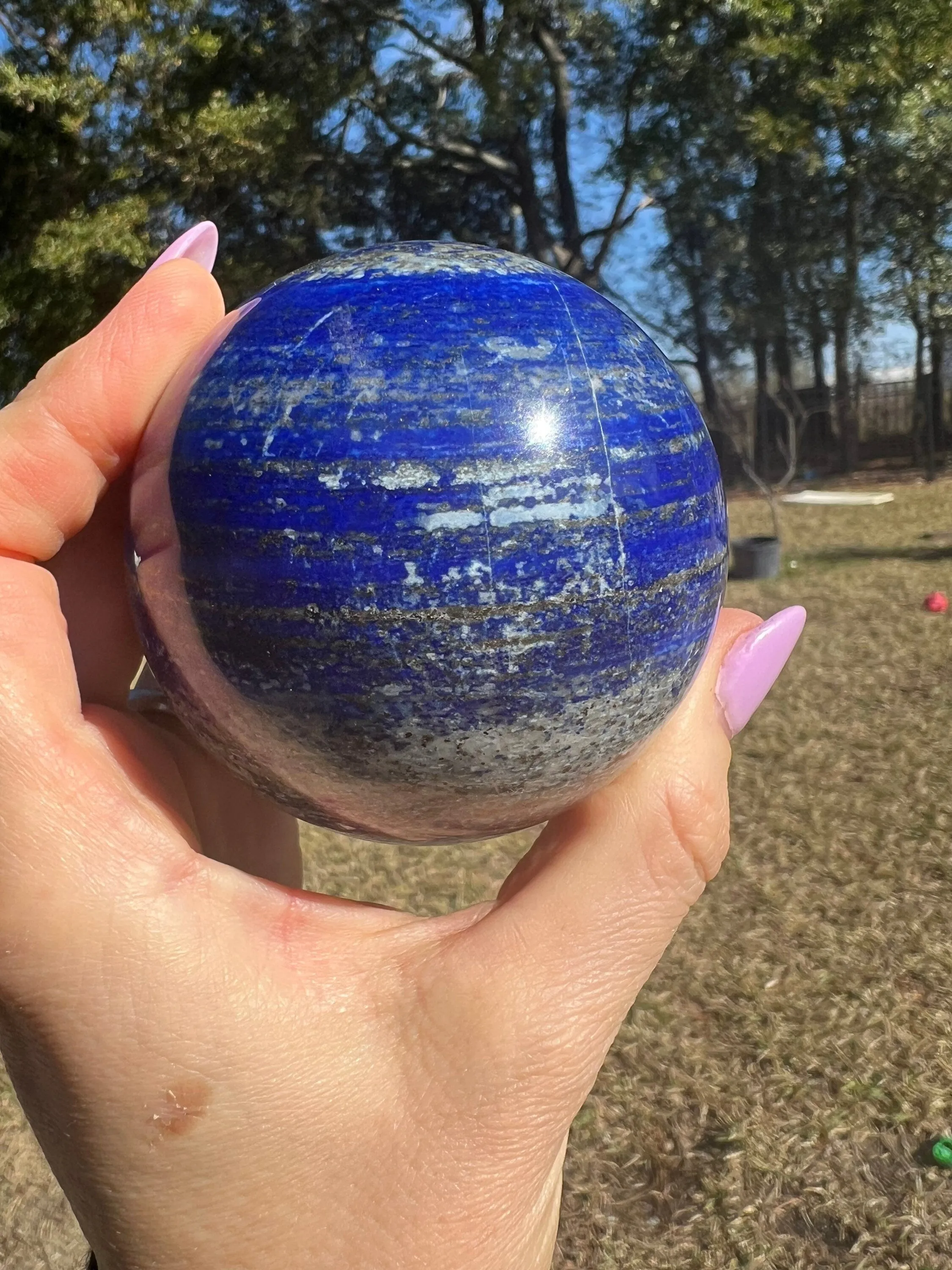 Lapis lazuli 69mm sphere