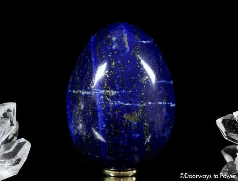 Lapis Lazuli & Pyrite Cosmic Egg Crystal 'Bird of Light'