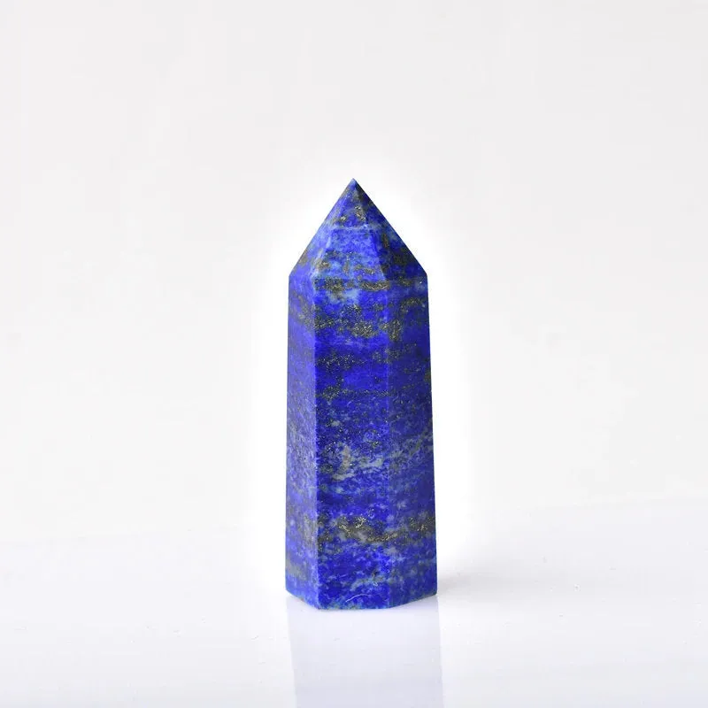 Lapis Lazuli Crystal Point, Lapis Lazuli Point, Lapis Lazuli Tower Obelisk Healing Crystal Connection, Chakra, Powerful, Lucky Stone Wisdom